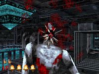 une photo d'Ã©cran de The House of the Dead sur Sega Saturn